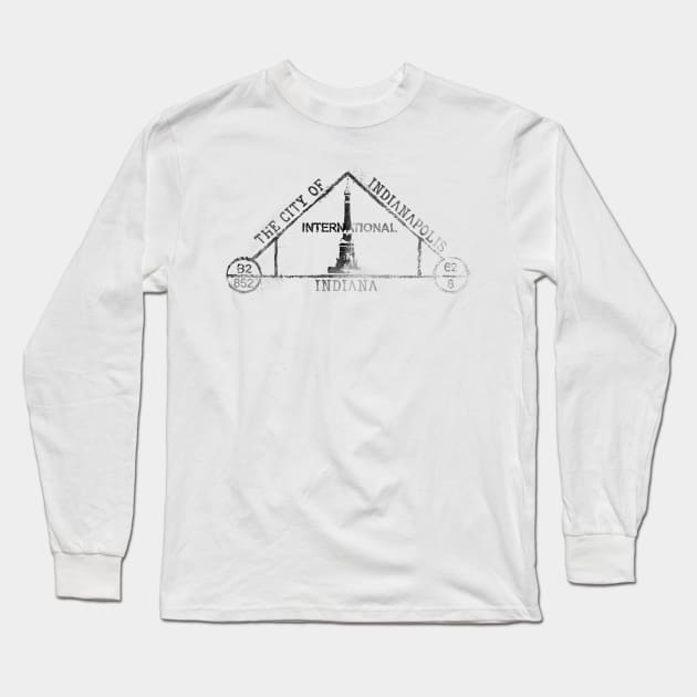 Indianapolis Passport Long Sleeve T-Shirt by KnuckleTonic